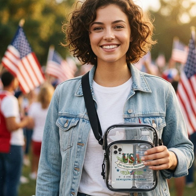 US 250th Anniversary Semiquincentennial  Clear Crossbody Bag (US 250th Anniversary Semiquincentennial Clear Crossbody Bag)