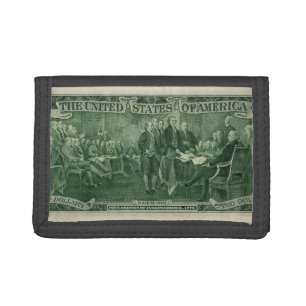 US 2 Dollar Bill Trifold Wallet