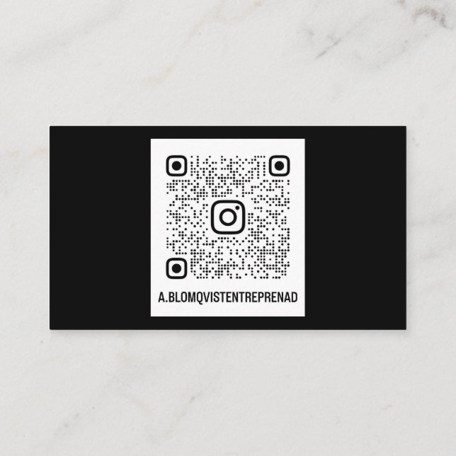 US, 8.9 x 5.1 cm Business Card (Back)