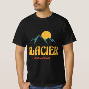 US Adventure Vintage Glacier National Park Souveni T-Shirt