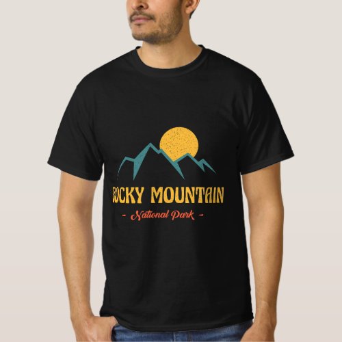 US Adventure Vintage Rocky Mountain National Park  T_Shirt