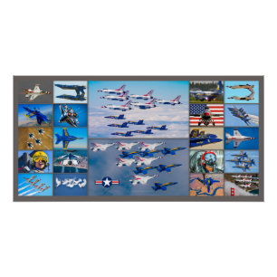 US AIR DEMONSTRATION TEAMS POSTER