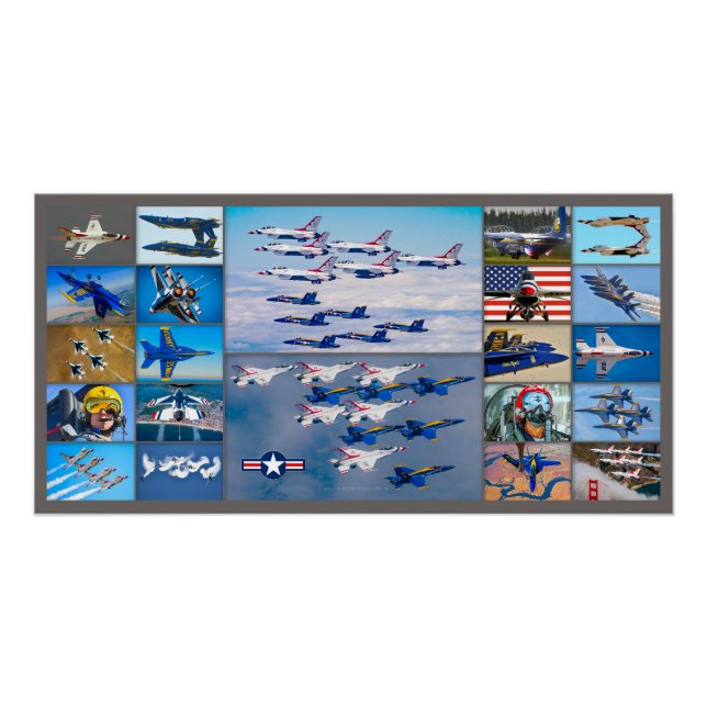 US AIR DEMONSTRATION TEAMS POSTER (Front)
