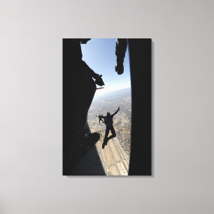 US Air Force Academy Parachute Team Canvas Print