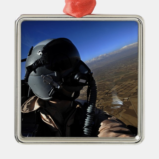 US Air Force Aerial Combat Photographer Metal Ornament (Front)