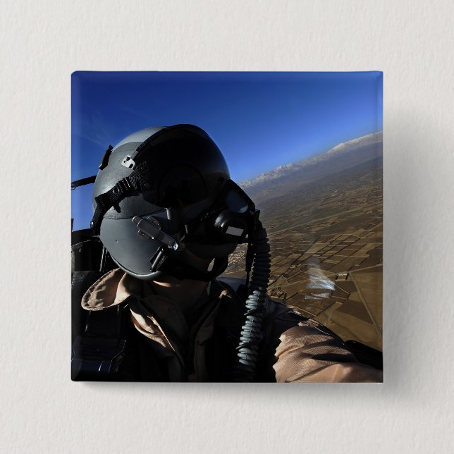 US Air Force Aerial Combat Photographer Pinback Button (Front)