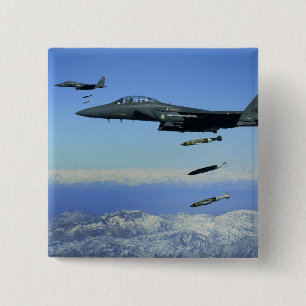 US Air Force F-15E Strike Eagle aircraft Button