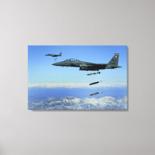 US Air Force F-15E Strike Eagle aircraft Canvas Print
