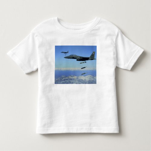 US Air Force F_15E Strike Eagle aircraft Toddler T_shirt