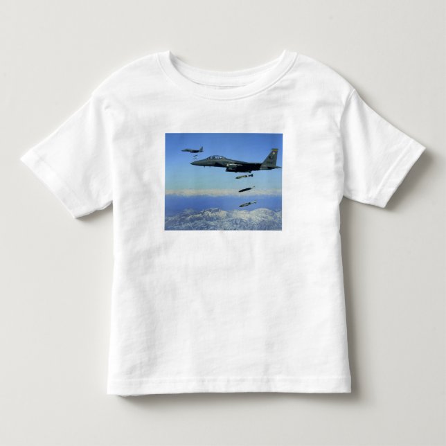 US Air Force F-15E Strike Eagle aircraft Toddler T-shirt (Front)