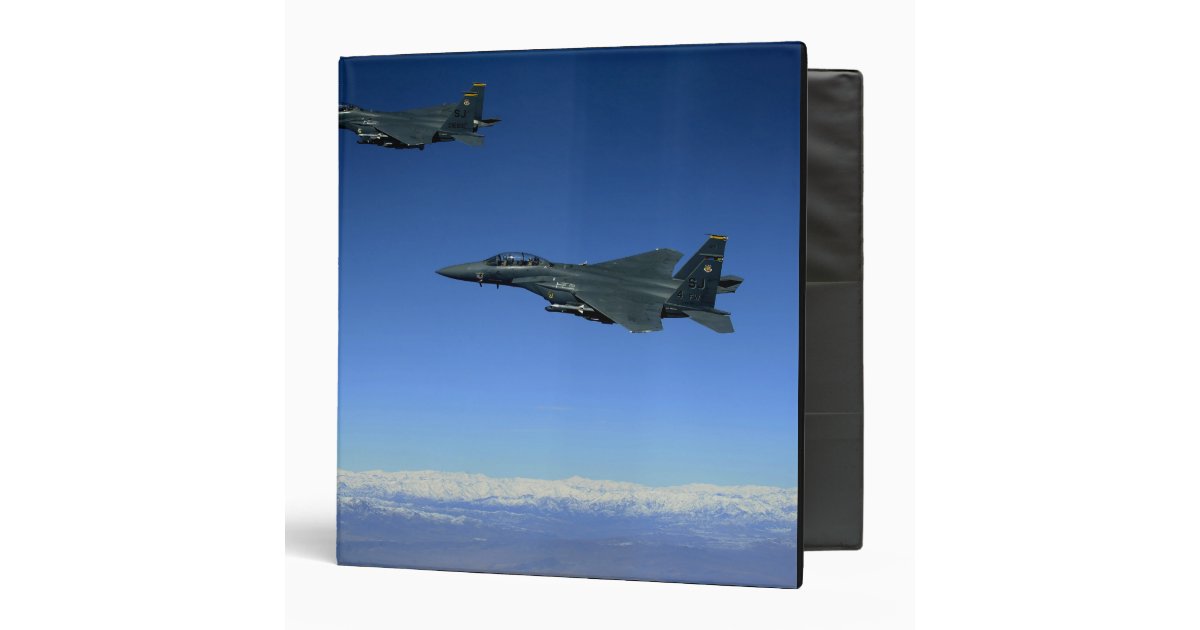 US Air Force F-15E Strike Eagles 2 Binder | Zazzle.com