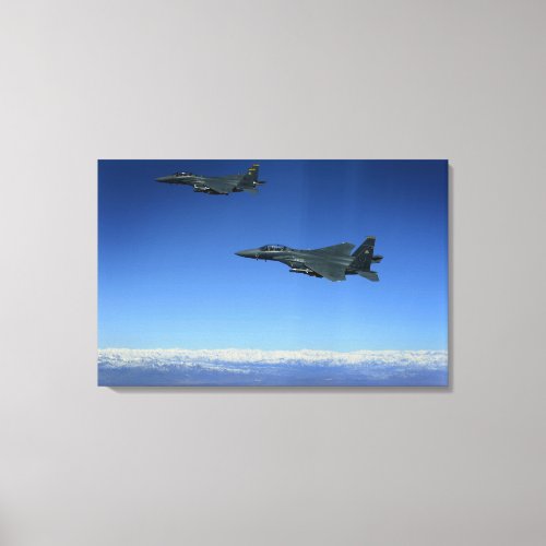 US Air Force F_15E Strike Eagles 2 Canvas Print