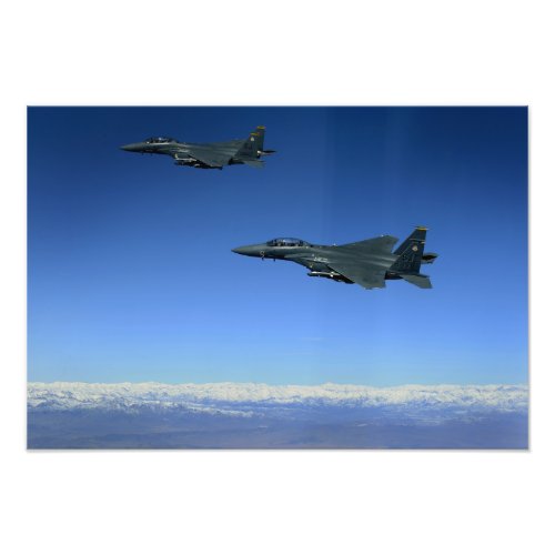 US Air Force F_15E Strike Eagles 2 Photo Print