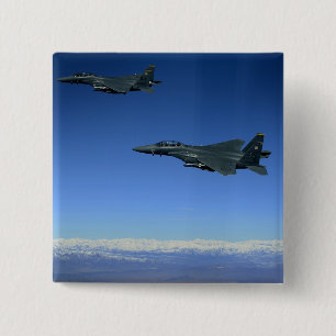 US Air Force F-15E Strike Eagles 2 Pinback Button