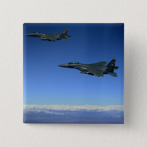 US Air Force F_15E Strike Eagles 2 Pinback Button