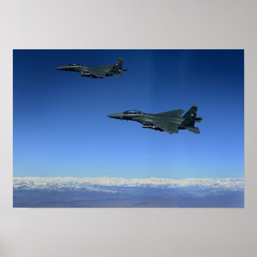 US Air Force F_15E Strike Eagles 2 Poster