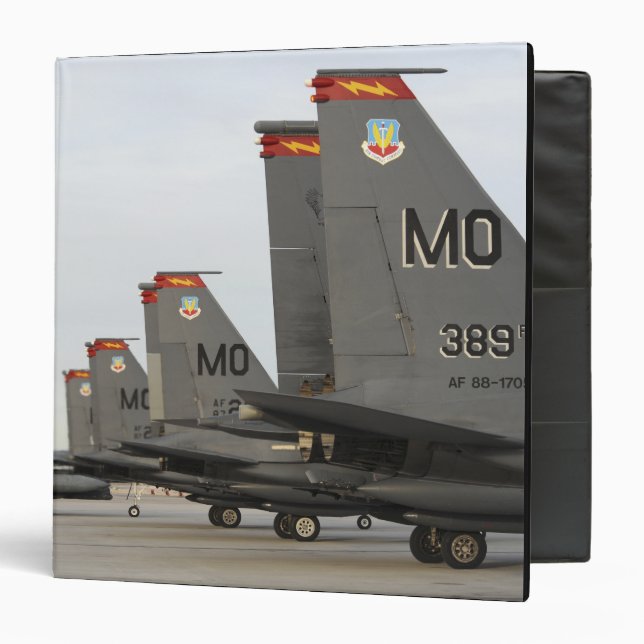 US Air Force F-15E Strike Eagles Binder (Front/Inside)