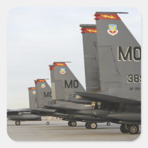 US Air Force F-15E Strike Eagles Square Sticker