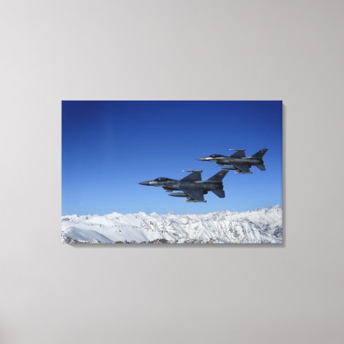 US Air Force F_16 Fighting Falcons Canvas Print