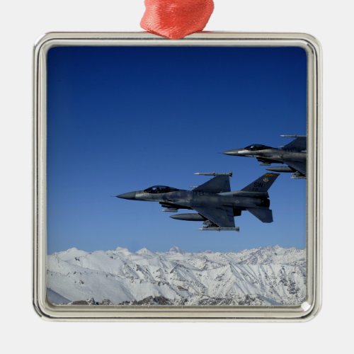 US Air Force F_16 Fighting Falcons Metal Ornament