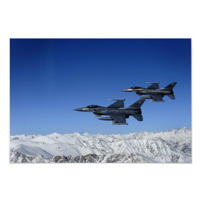 US Air Force F-16 Fighting Falcons Photo Print (Front)