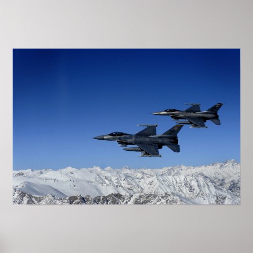 US Air Force F_16 Fighting Falcons Poster