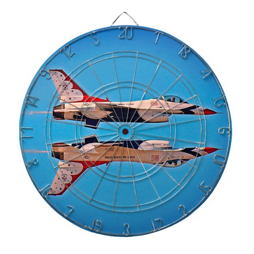 US Air Force Jet Airplanes Thunderbirds F16 USAF Dart Board