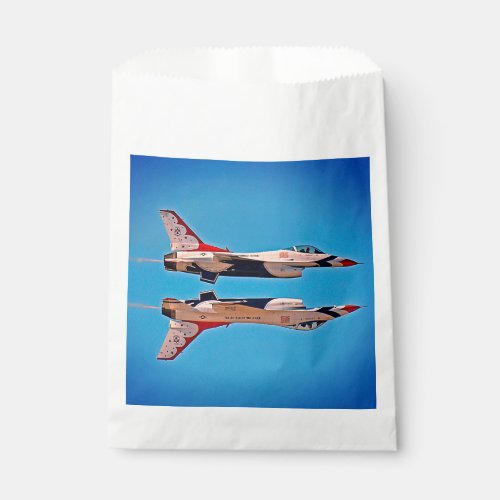 US Air Force Jet Airplanes Thunderbirds F16 USAF Favor Bag