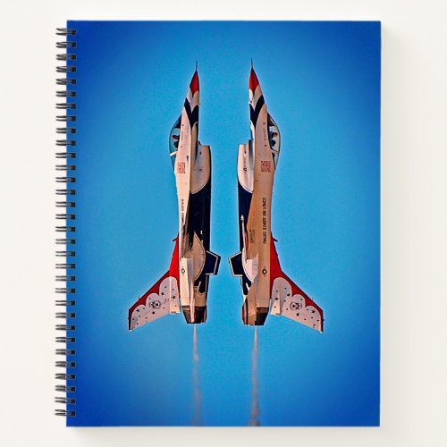 US Air Force Jet Airplanes Thunderbirds F16 USAF Notebook