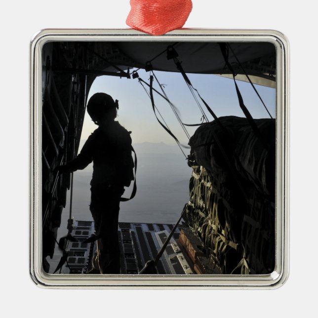 US Air Force loadmaster Metal Ornament (Front)