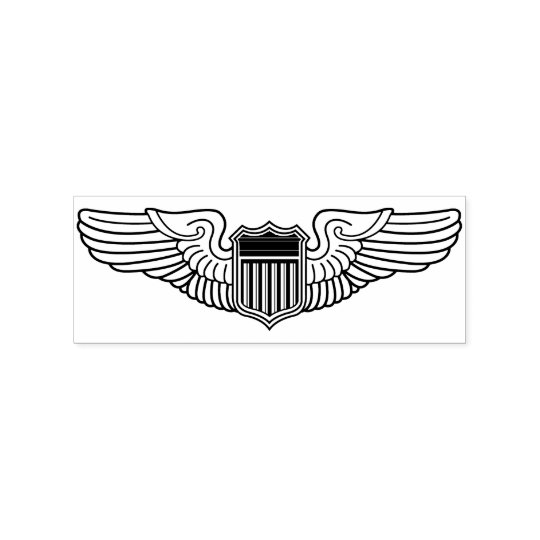 us air force pilot wings crafting rubber stamp zazzle com