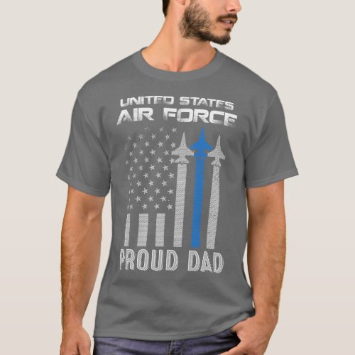 US Air Force Proud Dad Proud Air Force Dad Men Fat T_Shirt