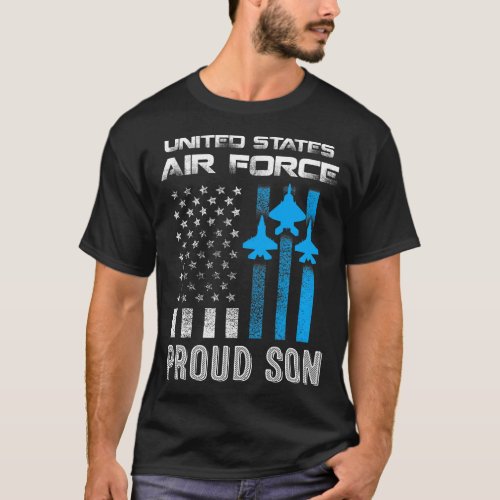 US Air Force Proud Son Proud Air Force Son Veteran T_Shirt