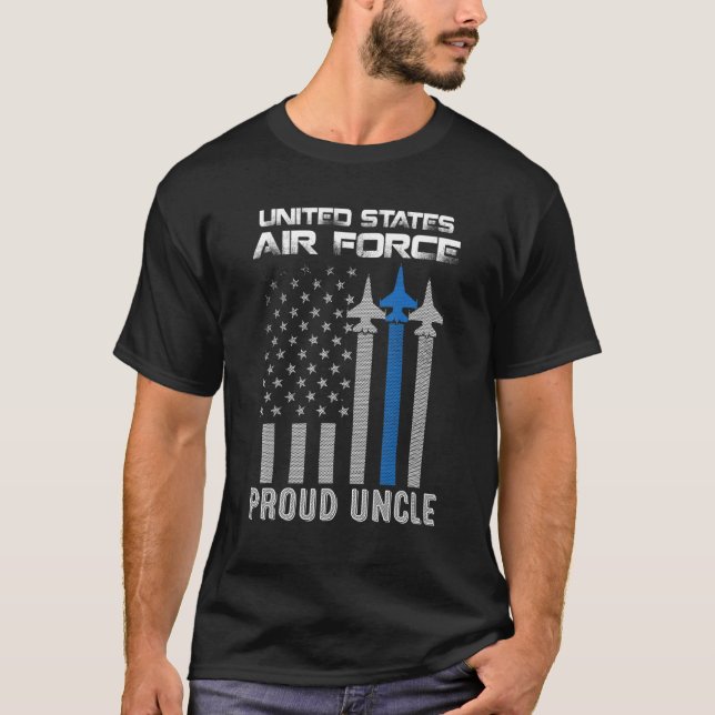 Us Air Force Proud Uncle   Proud Air Force Uncle V T-Shirt (Front)