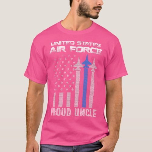 US Air Force Proud Uncle Proud Air Force Uncle Vet T_Shirt
