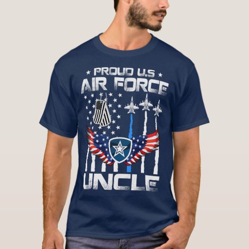 US Air Force Proud Uncle Proud Air Force Uncle Vet T_Shirt