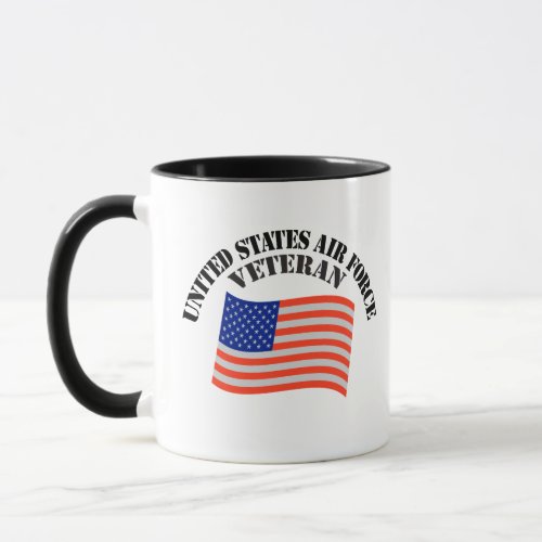 US AIR FORCE VETERAN COMBO MUG