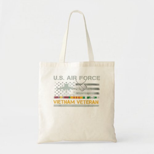 US Air Force Vietnam Veteran USAF Veteran USA Fl Tote Bag