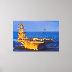 US AIRCRAFT CARRIER – CVN-69 40x60 Canvas Print