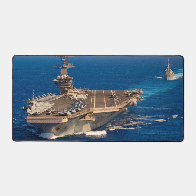 US AIRCRAFT CARRIER - CVN-71 DESK MAT (Front)