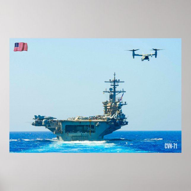US AIRCRAFT CARRIER – CVN-71 POSTER (Front)