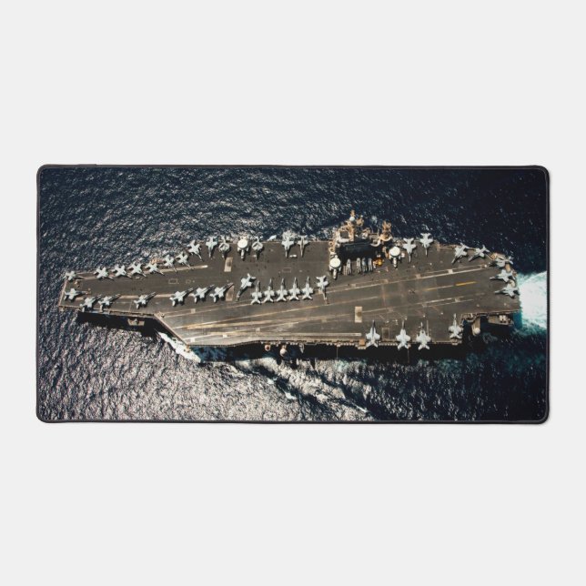 US AIRCRAFT CARRIER - CVN 72 DESK MAT (Front)