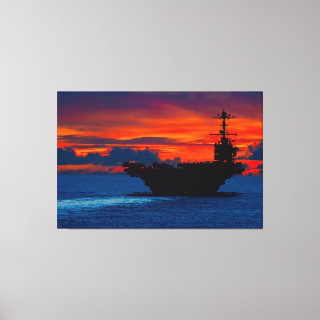 US AIRCRAFT CARRIER – CVN-73 40x60 Canvas Print (Front)