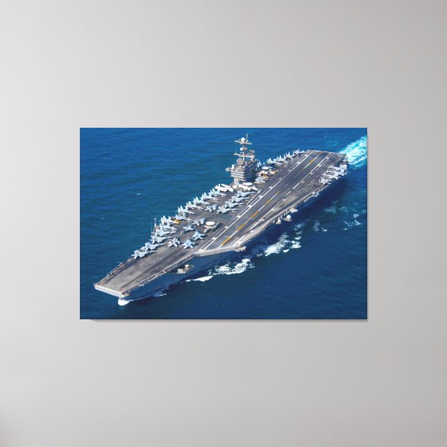 US AIRCRAFT CARRIER – CVN-74 32x48 Canvas Print (Front)