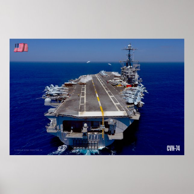 US AIRCRAFT CARRIER – CVN-74 POSTER (Front)