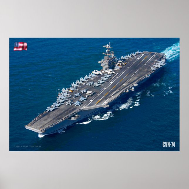 US AIRCRAFT CARRIER – CVN-74 POSTER (Front)