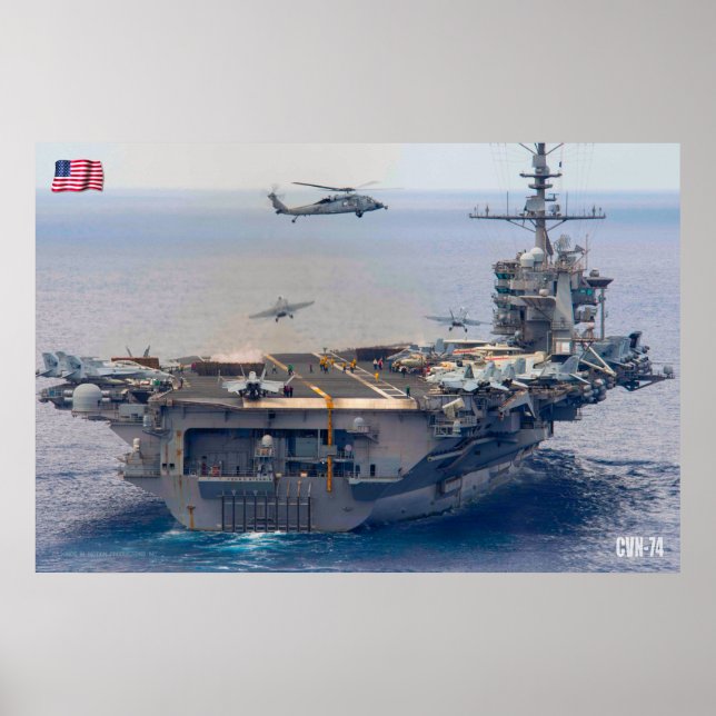 US AIRCRAFT CARRIER – CVN-74 POSTER (Front)