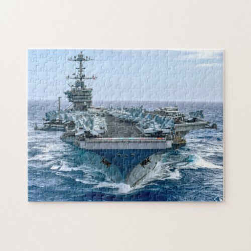 US AIRCRAFT CARRIER _ CVN 75 11x14 INCH Jigsaw Puzzle