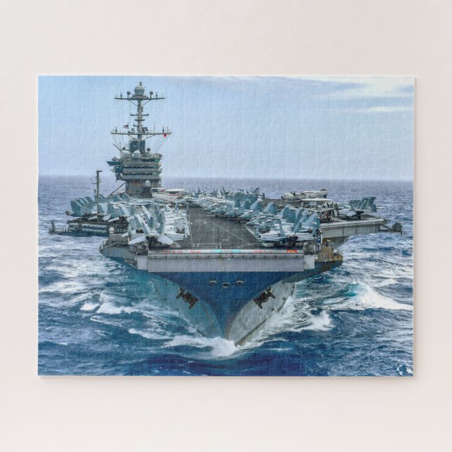 US AIRCRAFT CARRIER - CVN 75 (16x20 INCH) Jigsaw Puzzle (Horizontal)