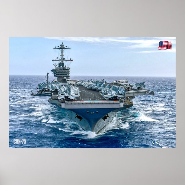 US AIRCRAFT CARRIER – CVN-75 POSTER (Front)